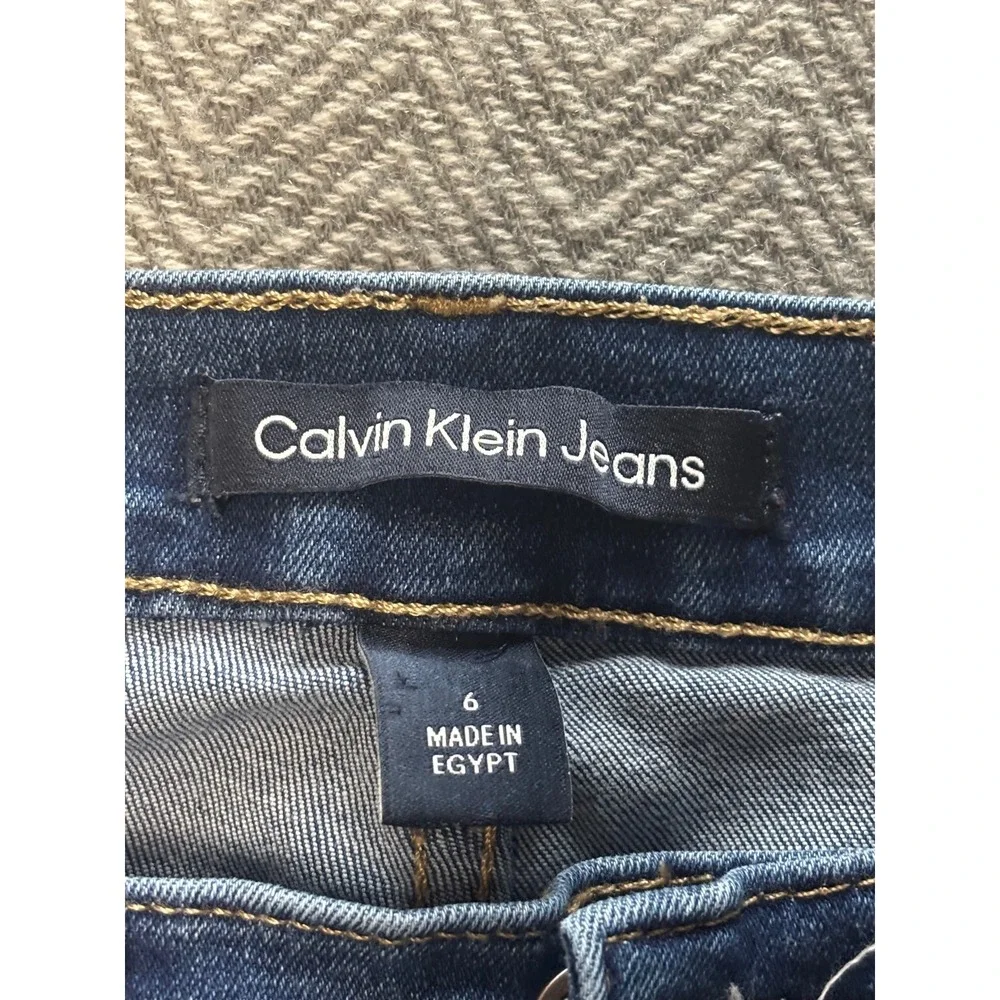 Calvin Klein Jeans Men Blue Wash Skinny Fit Denim Pants Size‎ 6